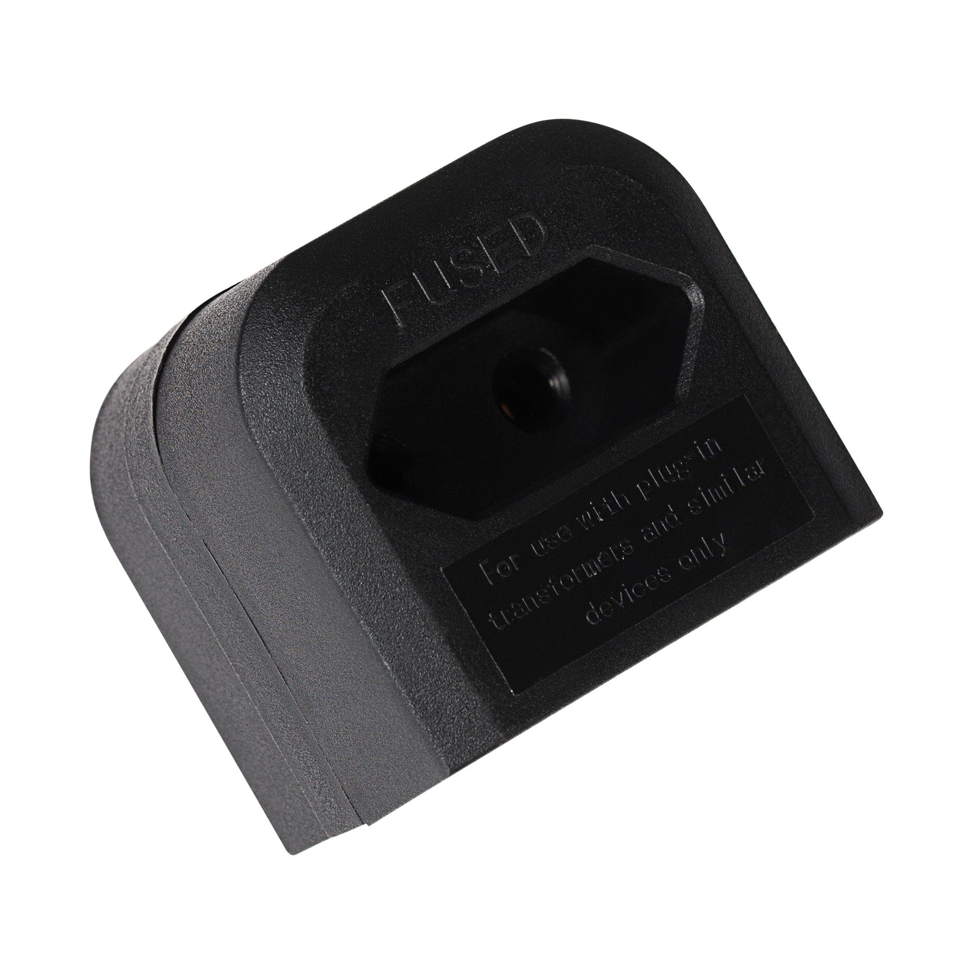 Maplin EU 2 Pin Plug to UK Mains Plug Converter with 3 Amp Fuse - Black - maplin.co.uk