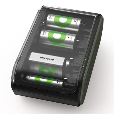 GP Recyko B631 USB Universal Battery Charger for AA, AAA, C, D & 9V