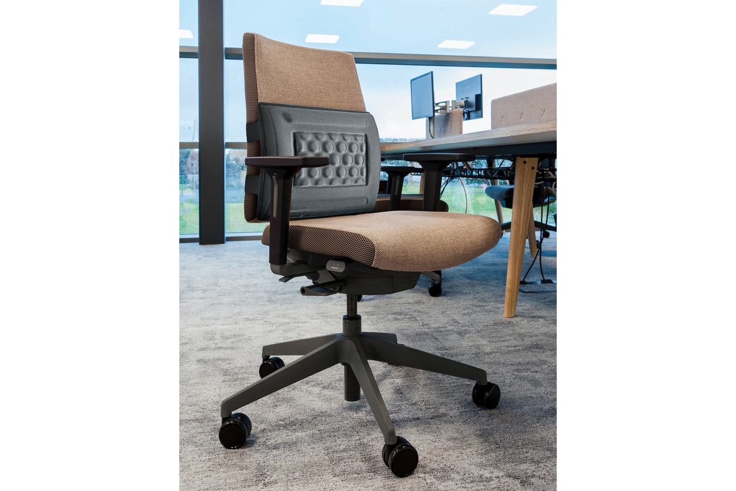 Nedis Ergonomic Chair Back Support - Black - maplin.co.uk