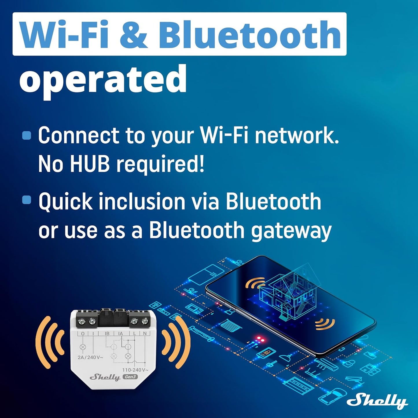 Shelly EM Gen3 WiFi Energy Meter with Contactor Control