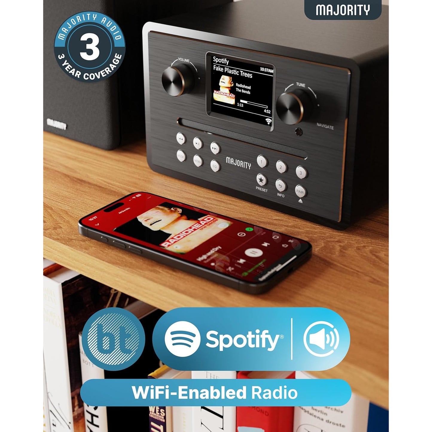 Majority Homerton Internet Radio Hi-Fi System