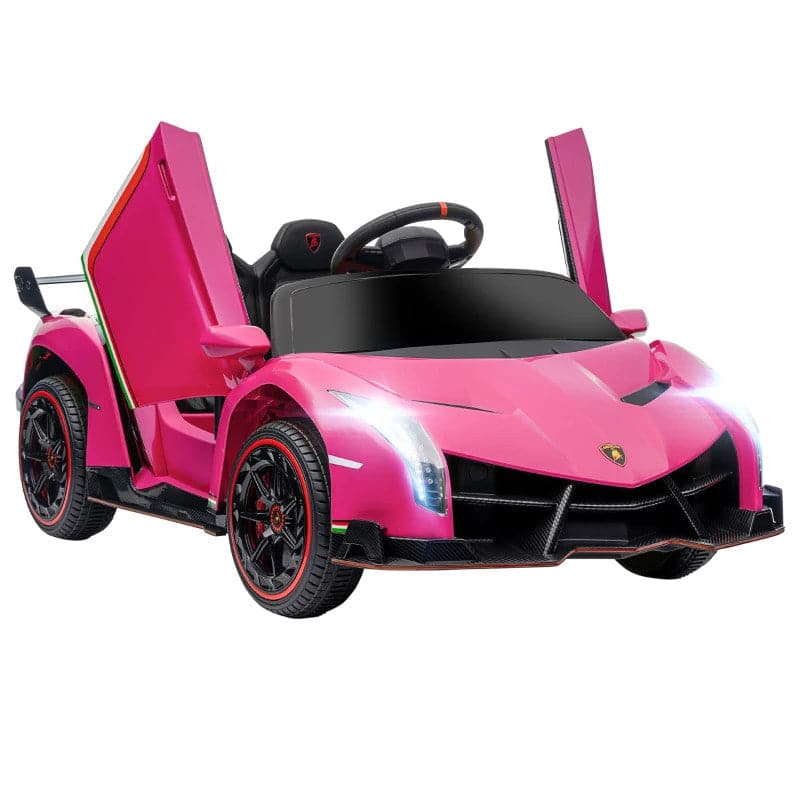 Maplin Plus Licensed Lamborghini Veneno 12V Electric Ride On Car with Portable Battery, Remote, Music & Horn - maplin.co.uk