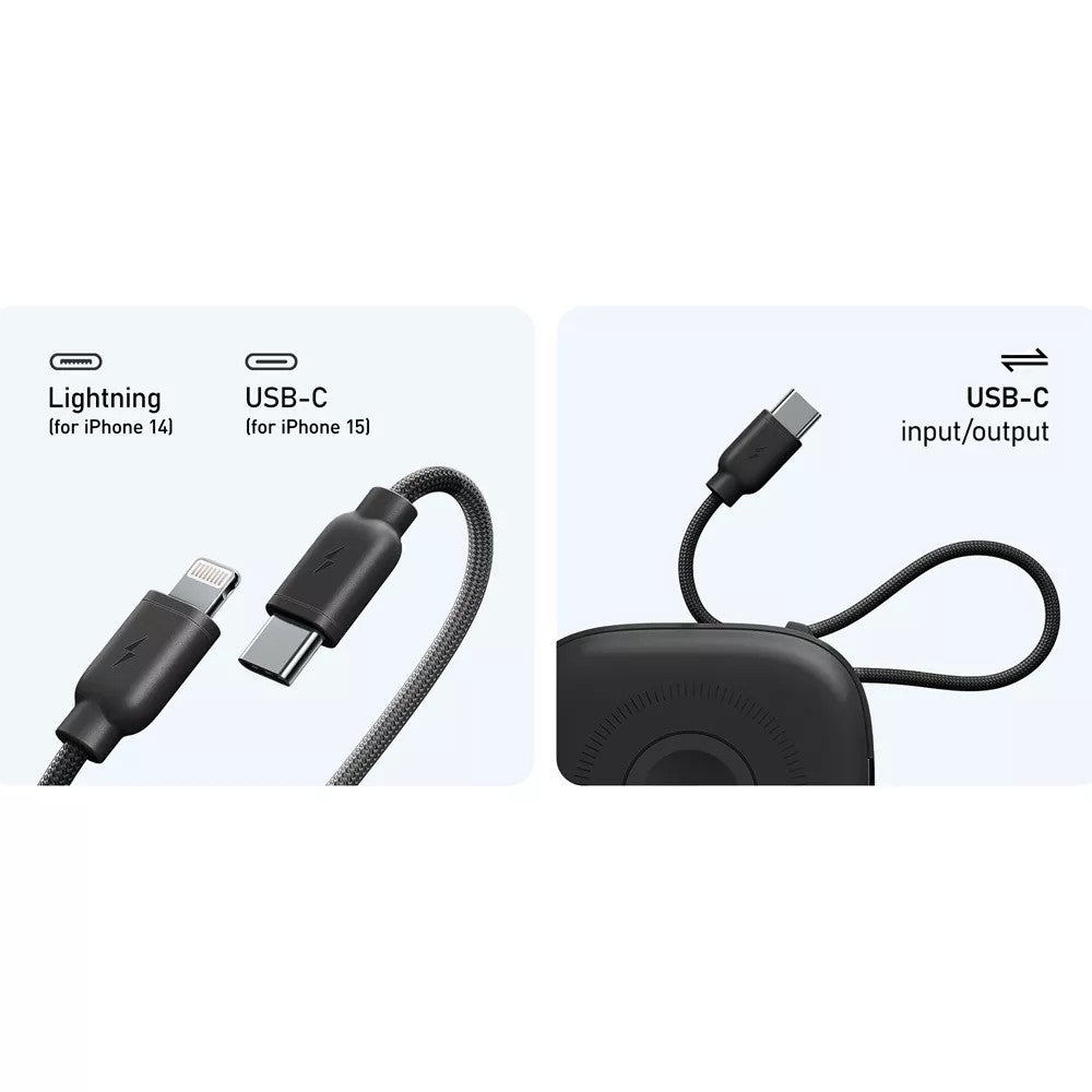 Veger MagCore 10,000mAh PD Wireless Charging Powerbank for Apple iPhone, Watch & AirPods - Black