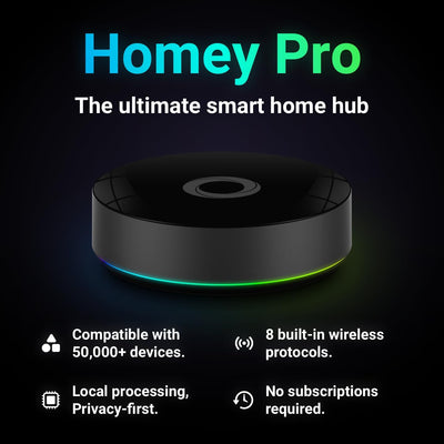 Homey Pro WiFi & Bluetooth Smart-Home Hub (2026 Version)