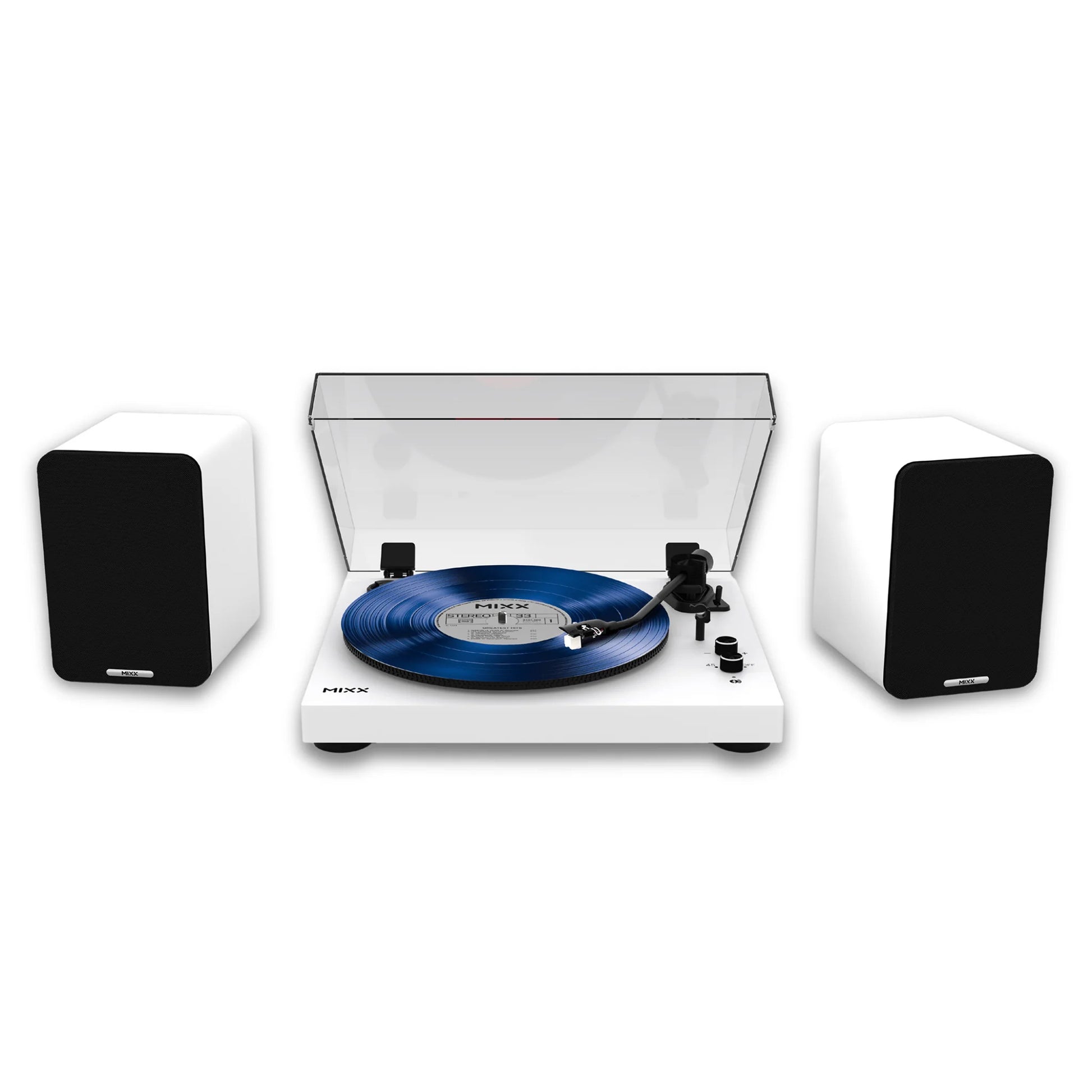 Mixx Analog System 5 Stereo Vinyl Record Deck with Wireless Speakers