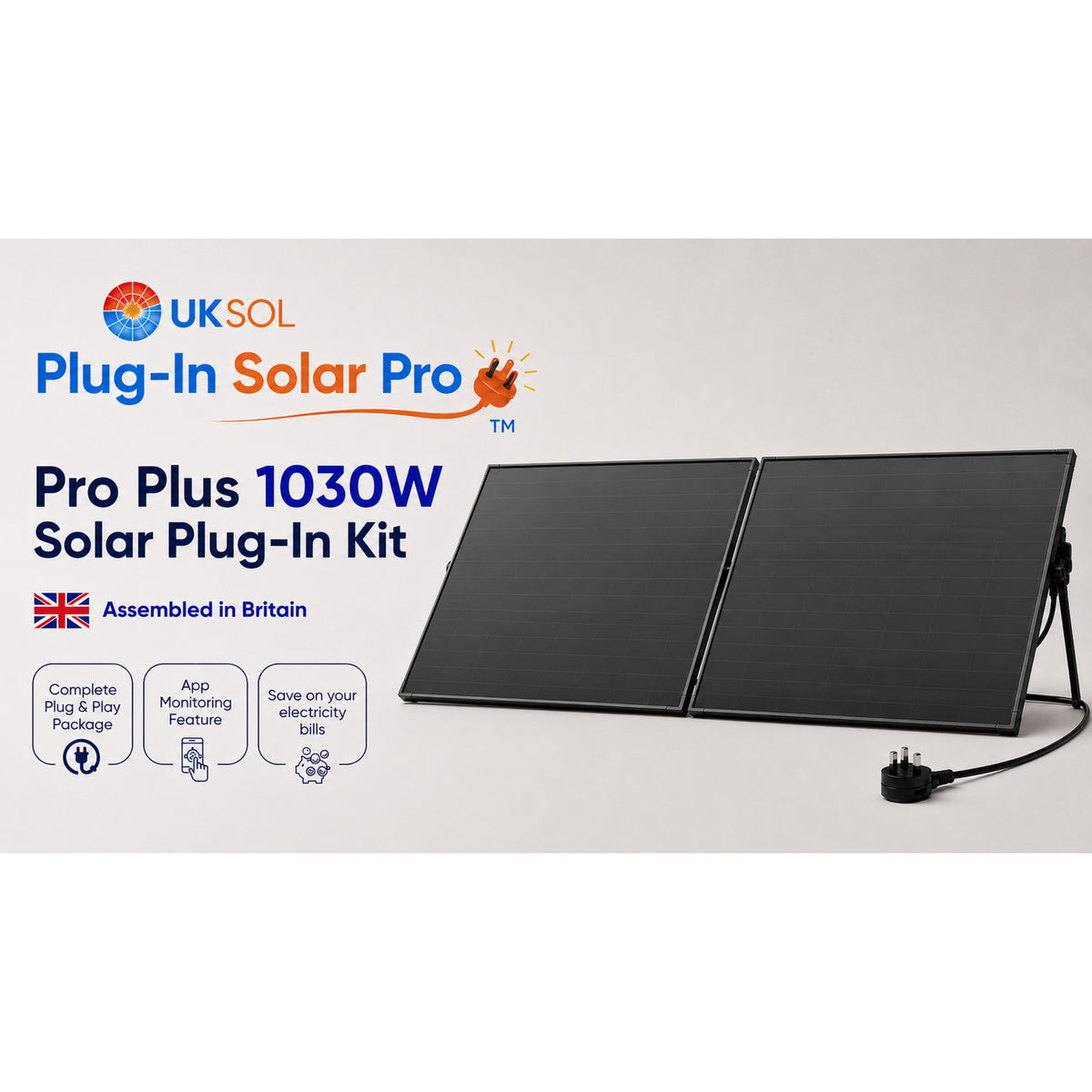UKSOL Plug-In Solar Pro Plus 1030W Hybrid Mount Kit