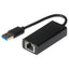 Nikkai USB-A to Ethernet RJ45 V3.0 Gigabit Network LAN Adapter - Black - maplin.co.uk