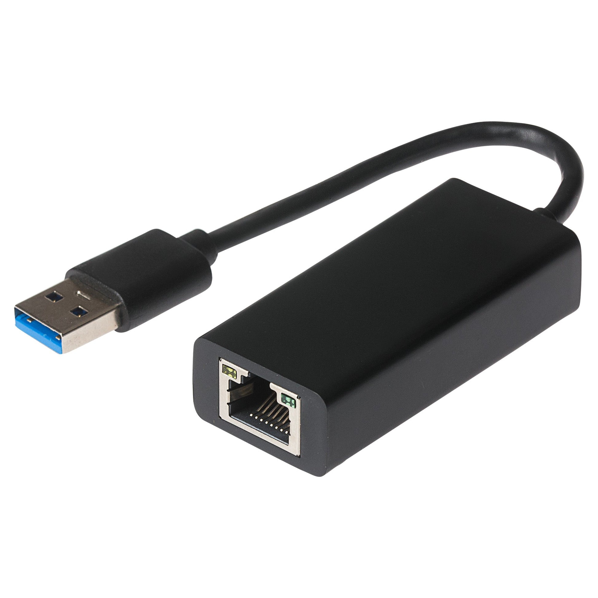 Maplin USB-A to Ethernet RJ45 V3.0 Gigabit Network LAN Adapter - Black - maplin.co.uk