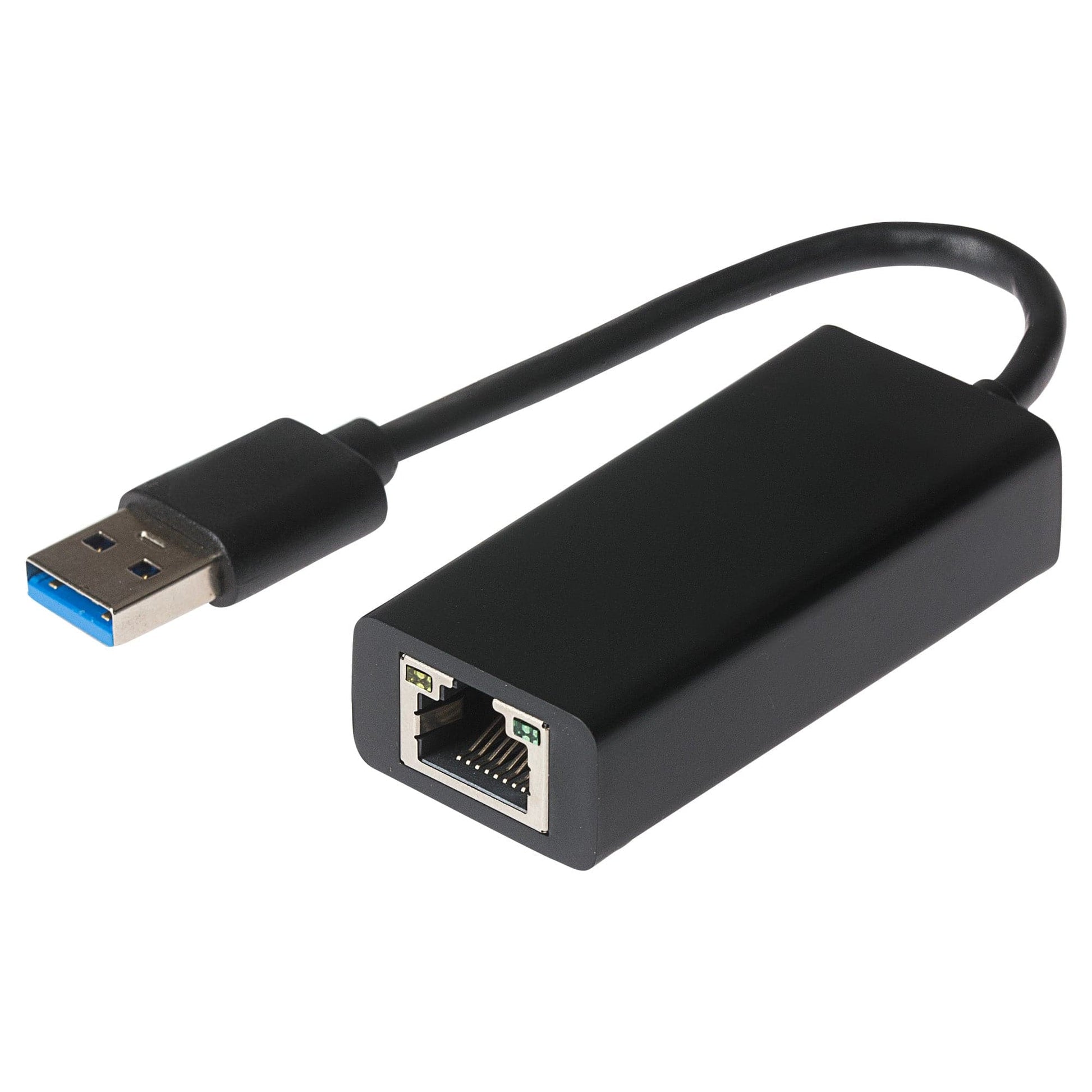Nikkai USB-A to Ethernet RJ45 V3.0 Gigabit Network LAN Adapter - Black - maplin.co.uk
