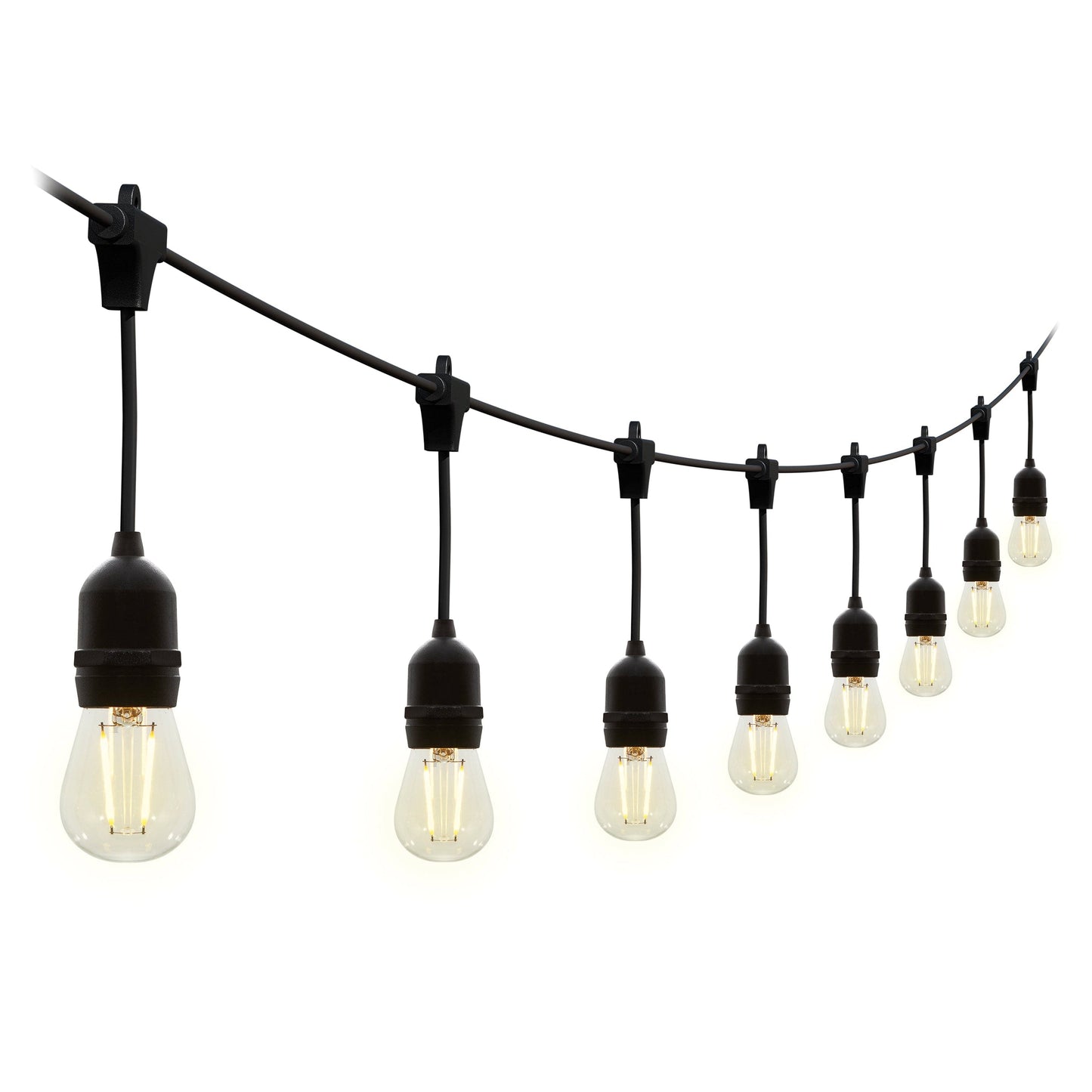 4lite Festoon Lighting Outdoor String Lamps with E27 Screw Warm White LED Bulbs - maplin.co.uk