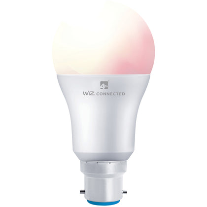 4lite WiZ Connected A60 Dimmable Multicolour WiFi LED Smart Bulb - B22 Bayonet