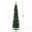 HOMCOM 7ft Artificial Pine Pencil Slim Christmas Tree with Stand - maplin.co.uk