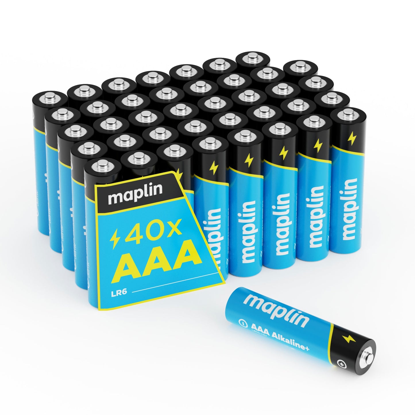 Maplin 80x AAA LR03 7 Year Shelf Life 1.5V High Performance Alkaline Batteries with Universal Battery Tester - maplin.co.uk