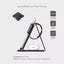 Microdia CHARGINGStation Folio 23W 3-in-1 Foldable Wireless Charging Station - Black