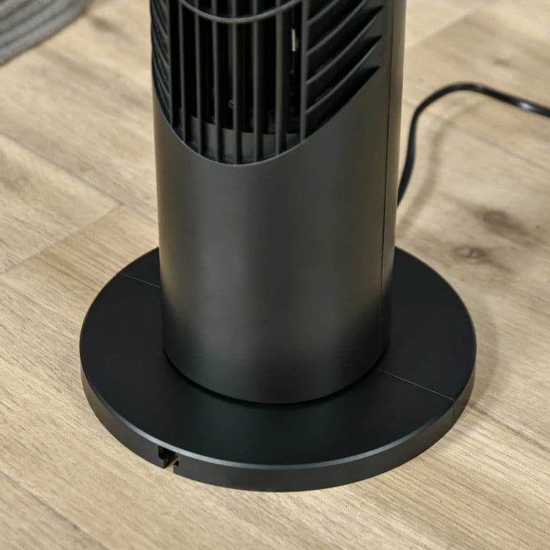 Maplin Plus 78.5cm Oscillating Tower Fan with Remote Control - Black - maplin.co.uk