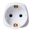 Maplin Schuko Plug to UK Mains Plug Converter 13 Amp Travel Adapter - White