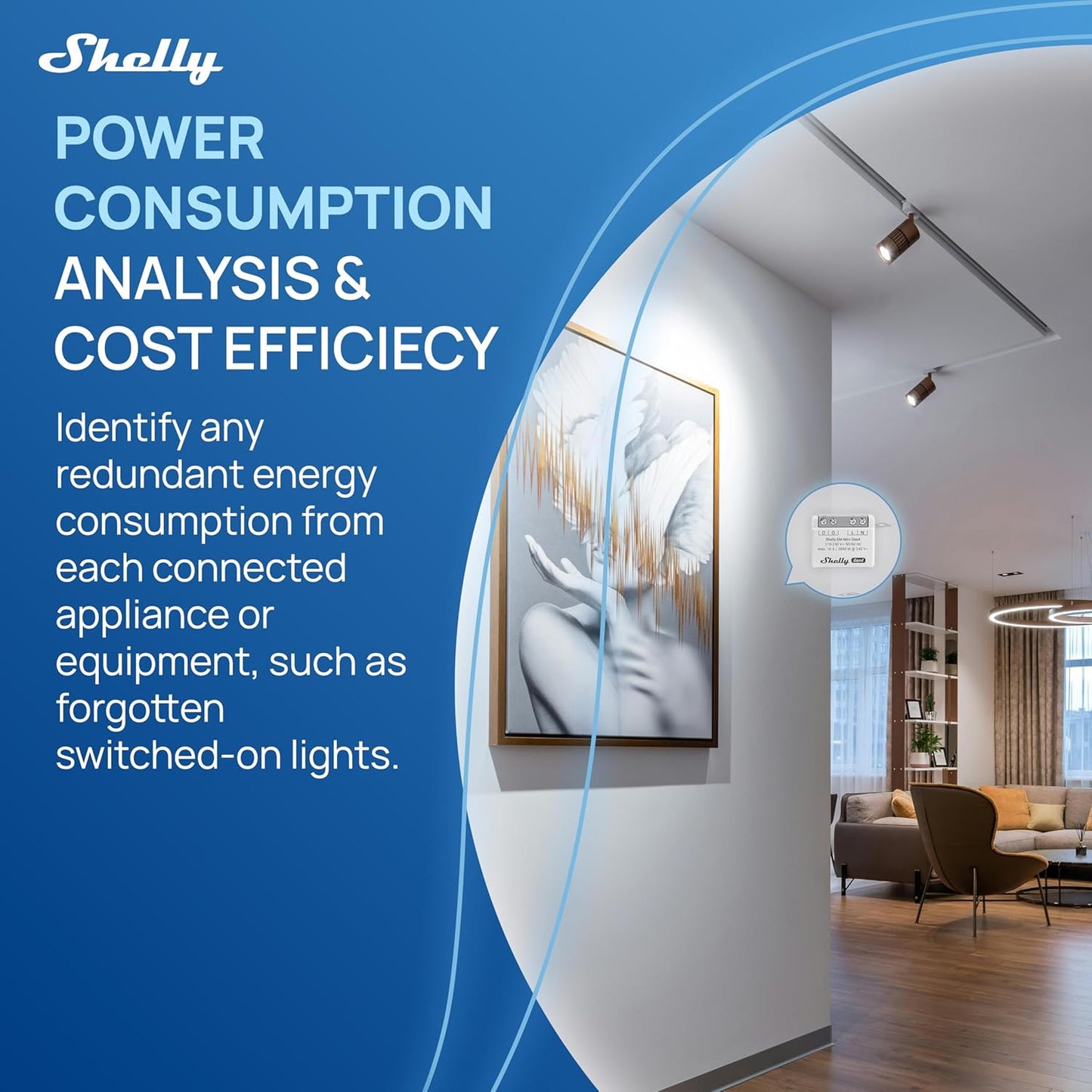 Shelly EM Mini Gen4 WiFi/Zigbee-Operated 16A Smart Energy Monitoring Device