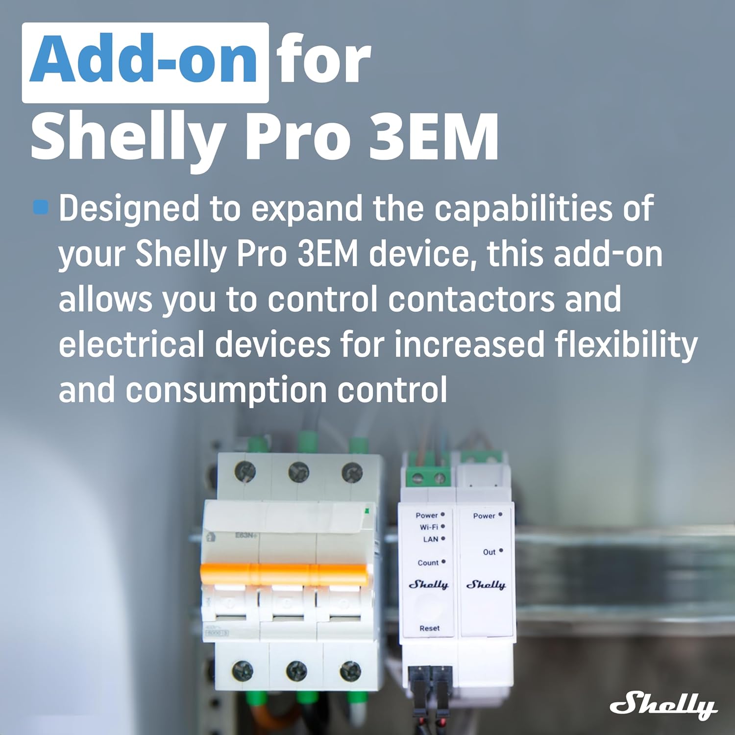 Shelly Pro 3EM Switch Add-On