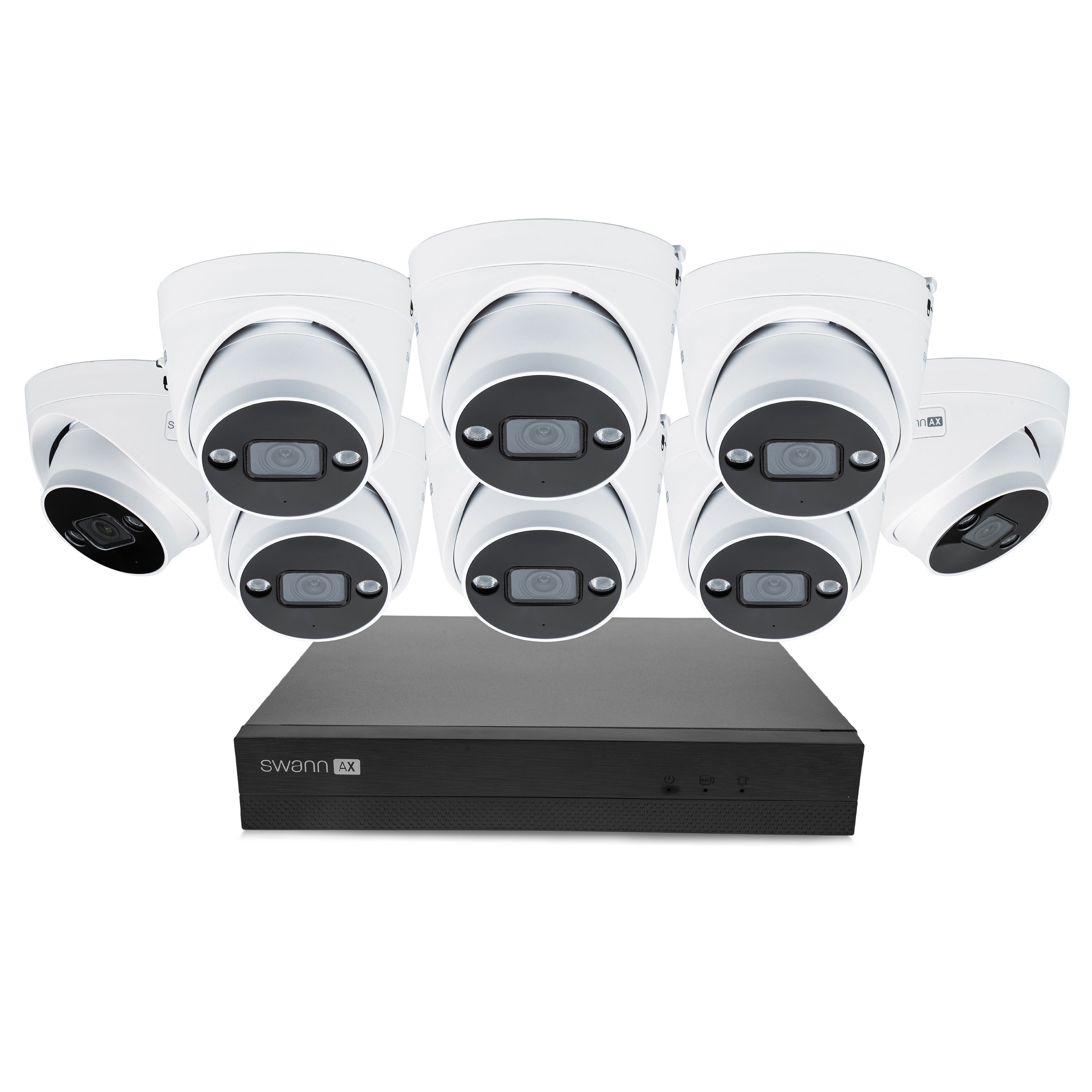 Swann AdvancedX 4K 2TB 16-Channel Wired PoE NVR CCTV with 8 Dome Camera Kit