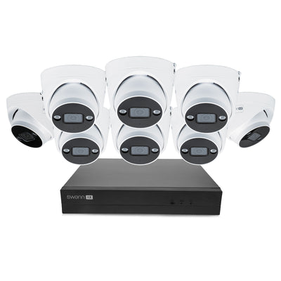Swann AdvancedX 4K 2TB 16-Channel Wired PoE NVR CCTV with 8 Dome Camera Kit