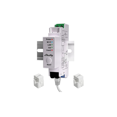 Shelly Pro 3EM 400A DIN-Mountable 3-Phase 400A Energy Meter