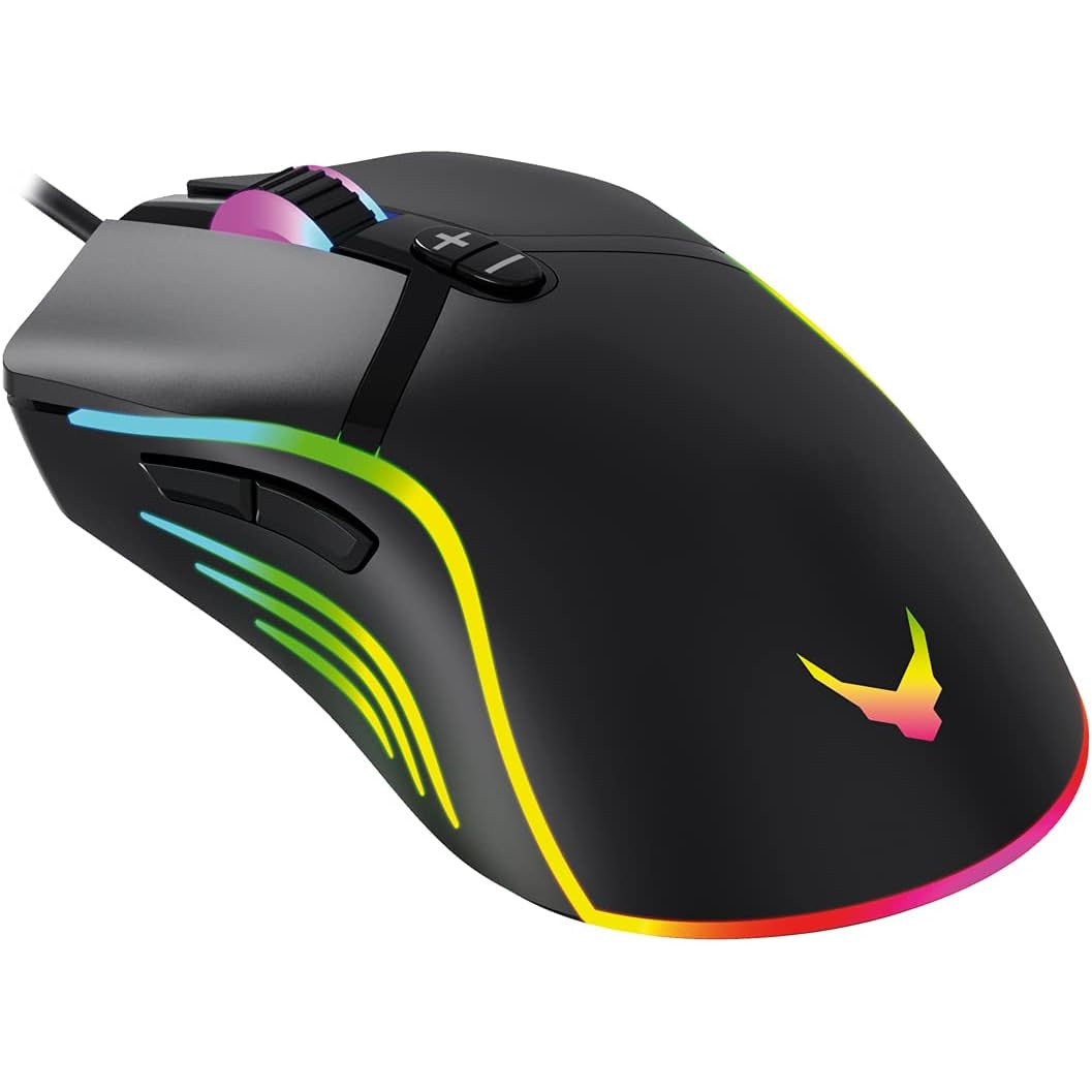 Varr 7-Button Adjustable DPI LED Optical Wired Gaming Mouse