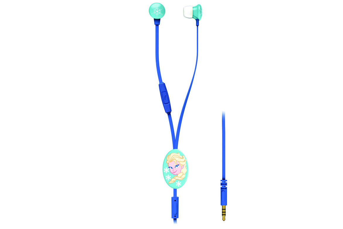 Lexibook Disney Frozen Stereo Earphones with 3D Cable Holder - maplin.co.uk