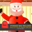 HOMCOM 7ft Christmas LED Inflatable Santa Claus from Chimney - maplin.co.uk