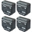 Shelly 2PM Gen4 WiFi/Zigbee-Operated Dual Relay Switch with Power Monitoring & Cover (Roller) Control Pack of 4