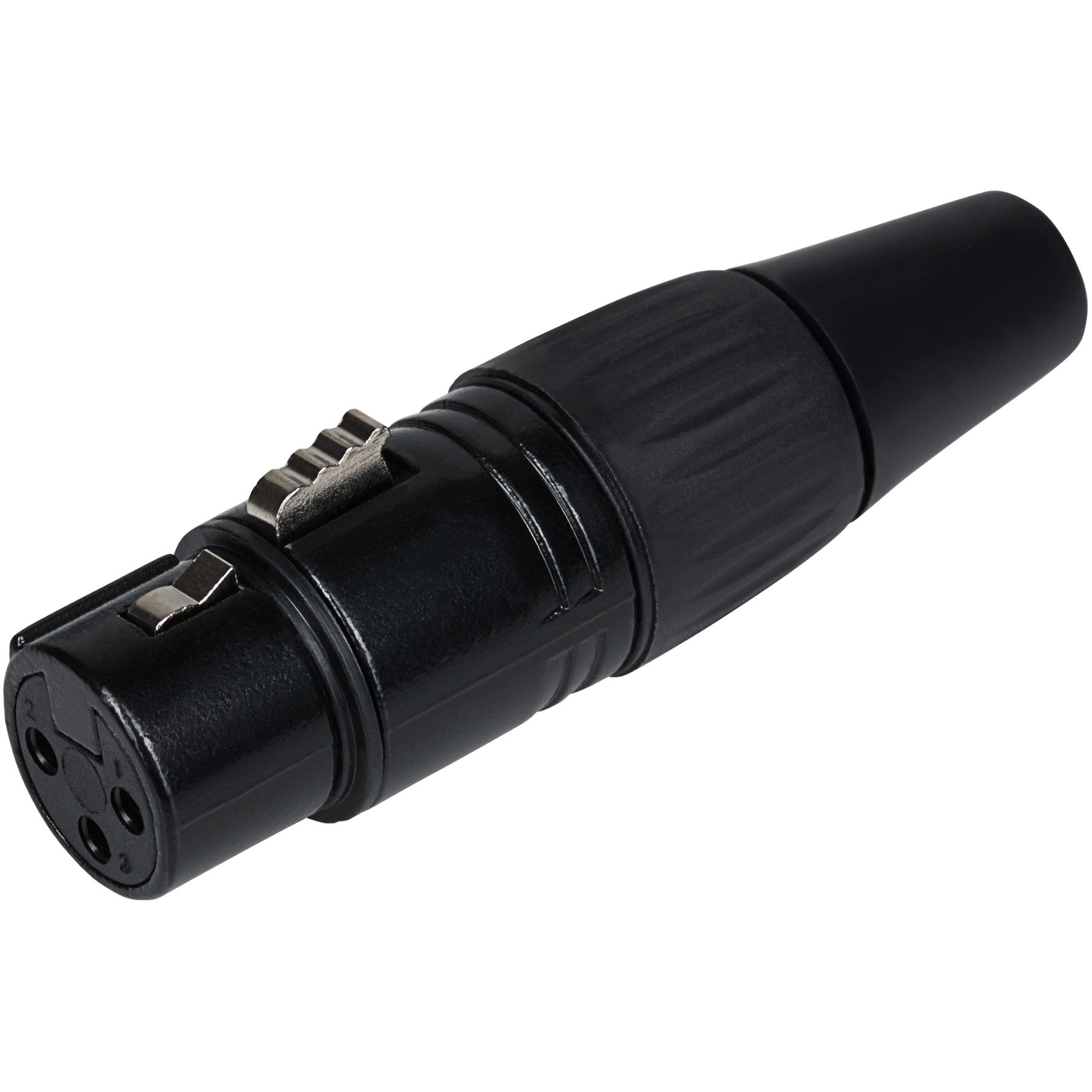 XLR Female Connector Plated Copper Contacts Zinc Shell