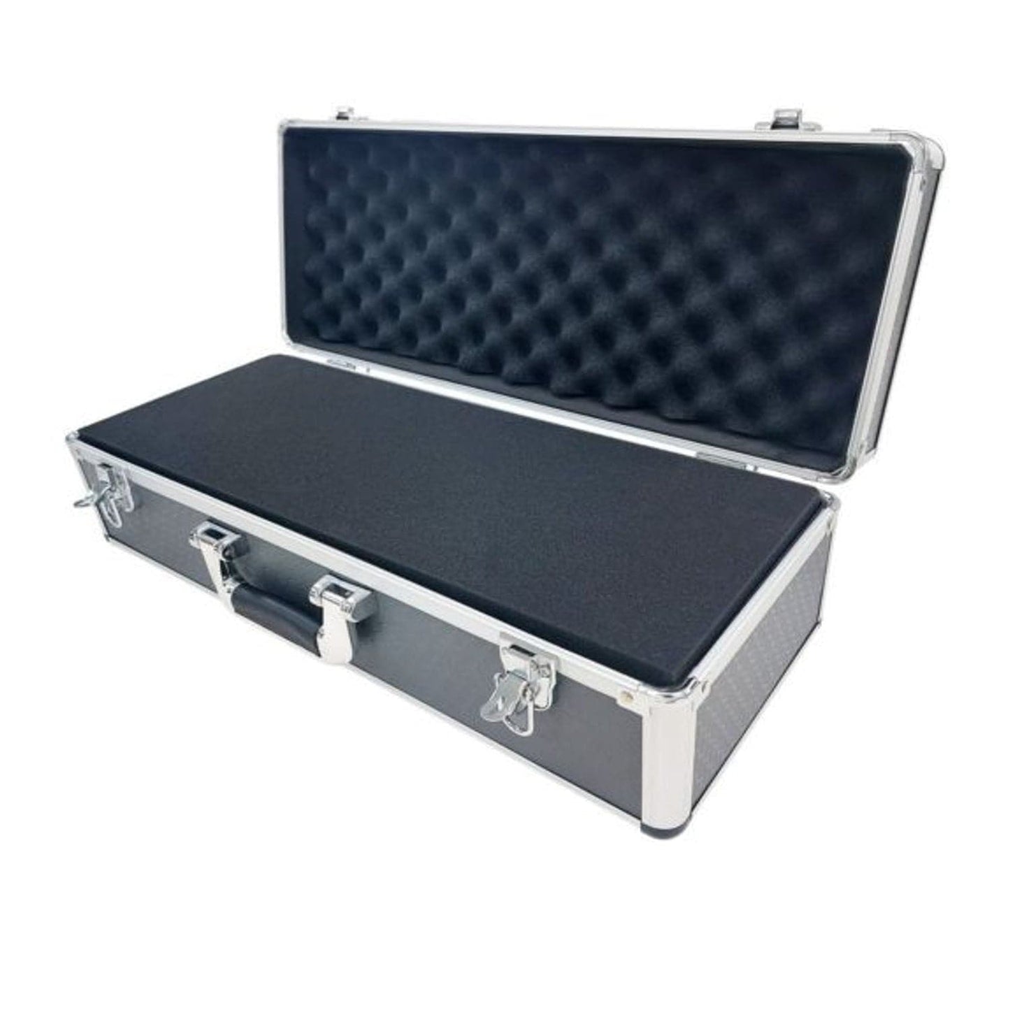 Maplin Plus Aluminium 175 x 550 x 220mm Flight Case  - Grey - maplin.co.uk