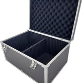 Maplin Plus Aluminium 240 x 450 x 310mm Flight Case with Internal Divider - Grey - maplin.co.uk