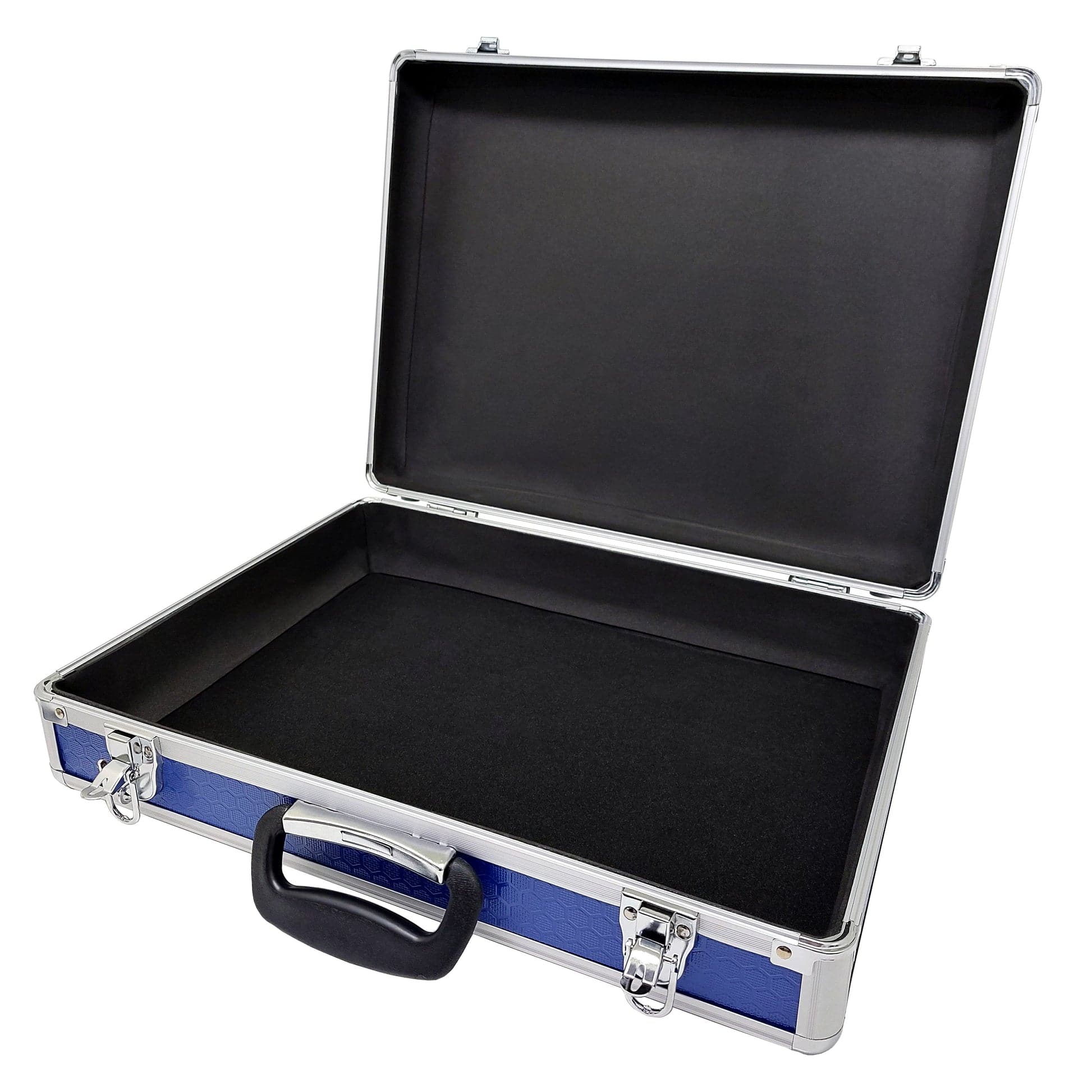 Maplin Plus Aluminium 115 x 460 x 340mm Flight Case - Blue - maplin.co.uk