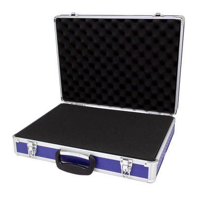 Maplin Plus 115 x 460 x 340mm Flight Case - Blue & Silver