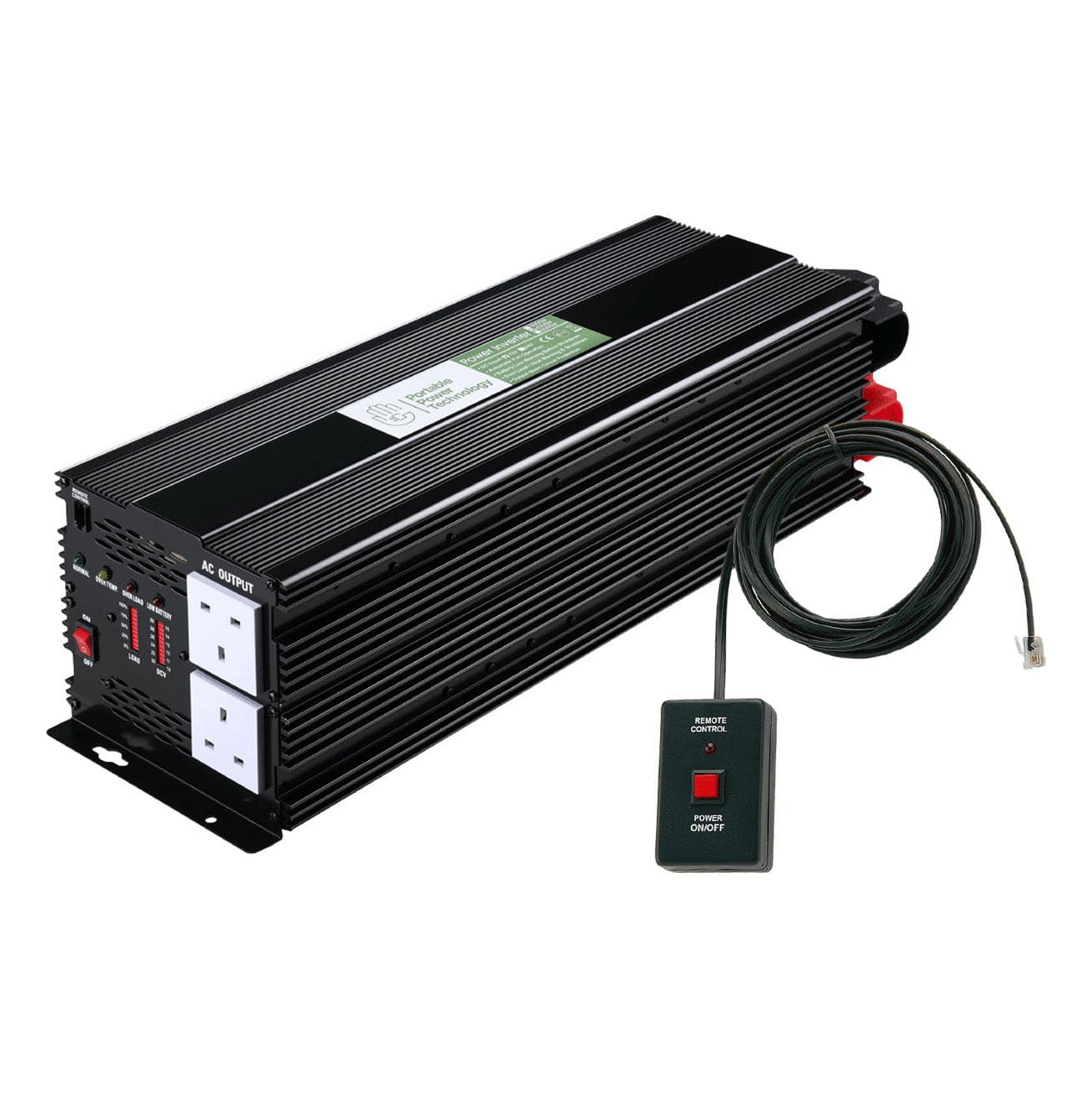 Portable Power Technology 5000W 12V Modified Sinewave Power Inverter w ...