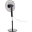 HOMCOM Adjustable Height Oscillating Floor Fan - Black - maplin.co.uk