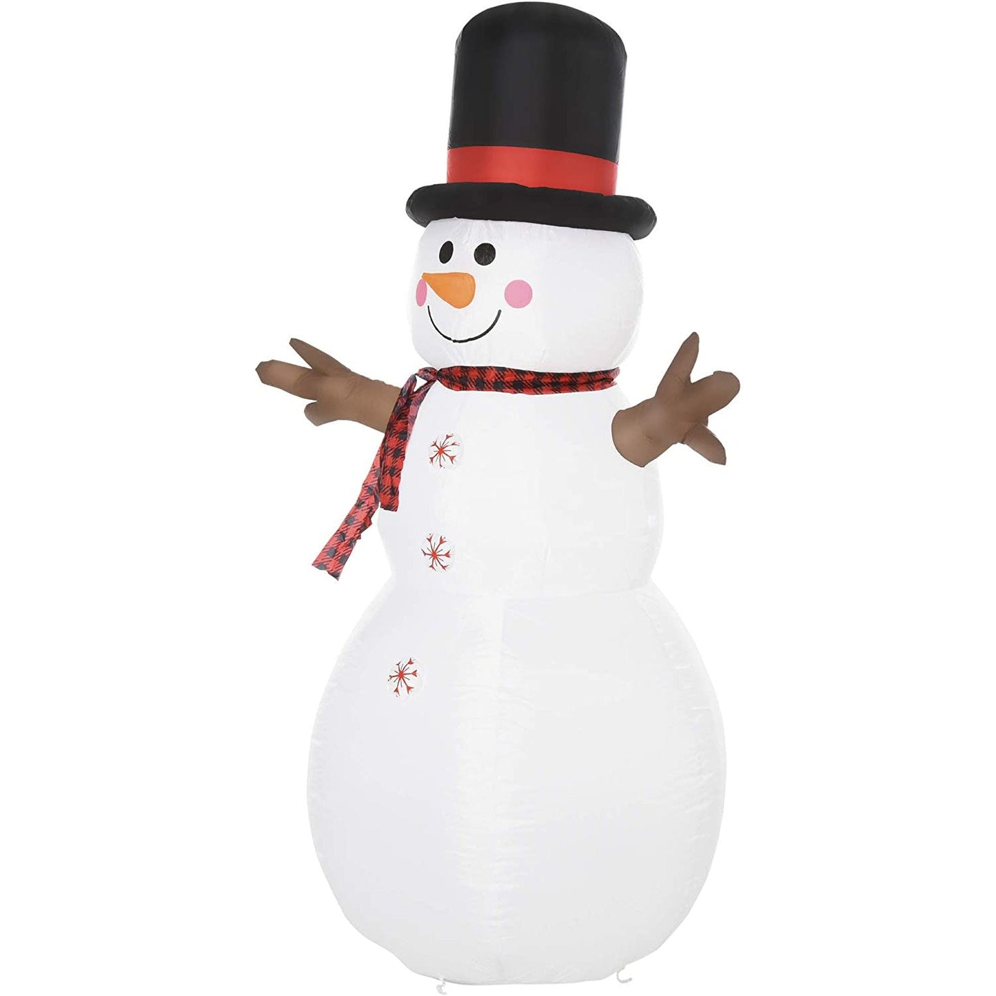 HOMCOM 6ft Giant LED Inflatable Snowman Christmas Outdoor Decoration - maplin.co.uk