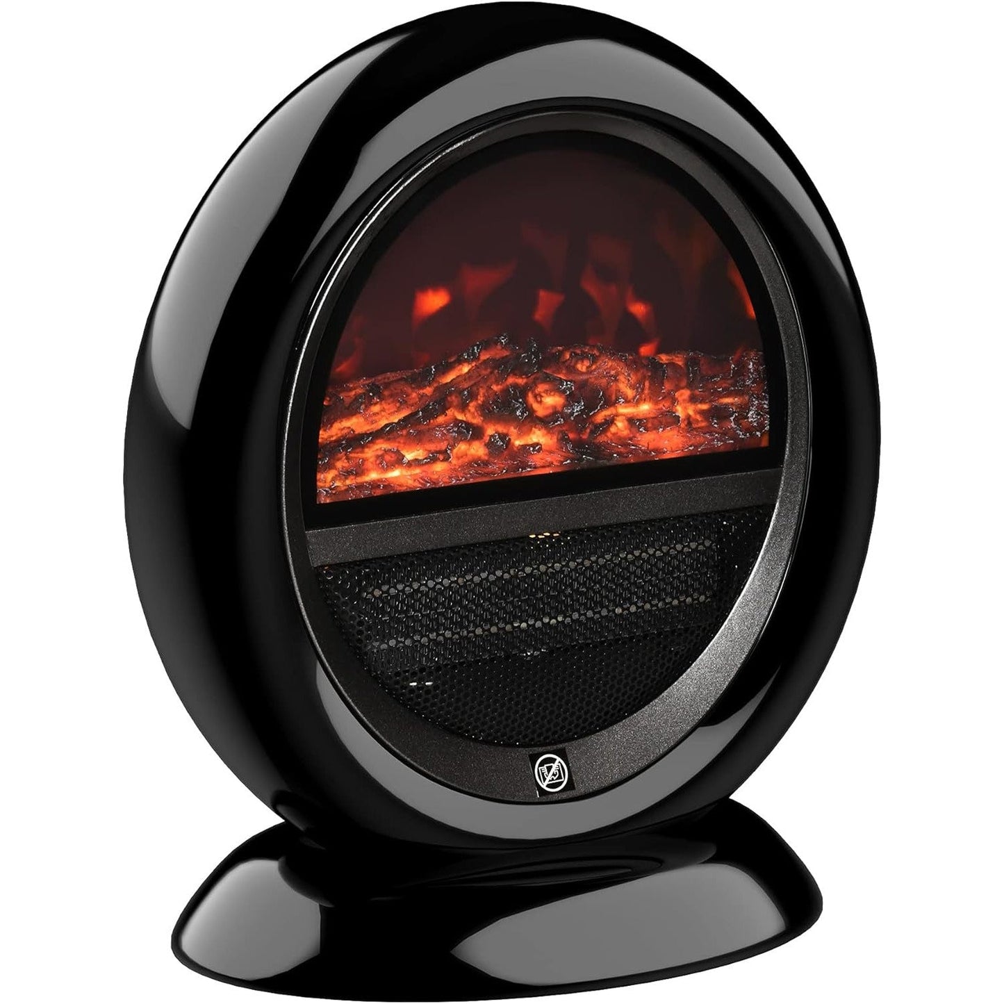 Maplin 1500W Freestanding Electric Fireplace Heater with Flame Effect & Rotatable Head - maplin.co.uk