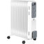 Maplin 11 Fin Portable Oil Filled Radiator with Wheels & 3 Heat Settings - White - maplin.co.uk