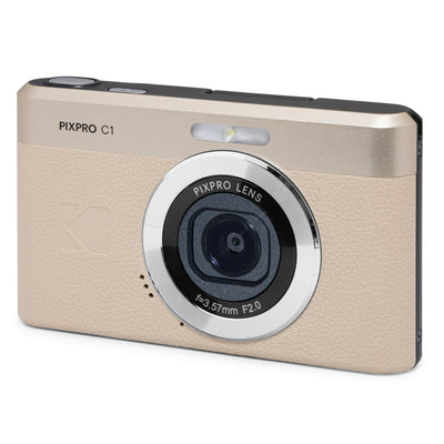 Kodak PIXPRO C1 13MP 4x Digital Zoom Compact Camera - Tan