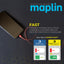 Maplin 3 Port USB Wall Charger 2x USB-C 1x USB-A GaN PD QC 3.0 65W High Speed Charging - maplin.co.uk