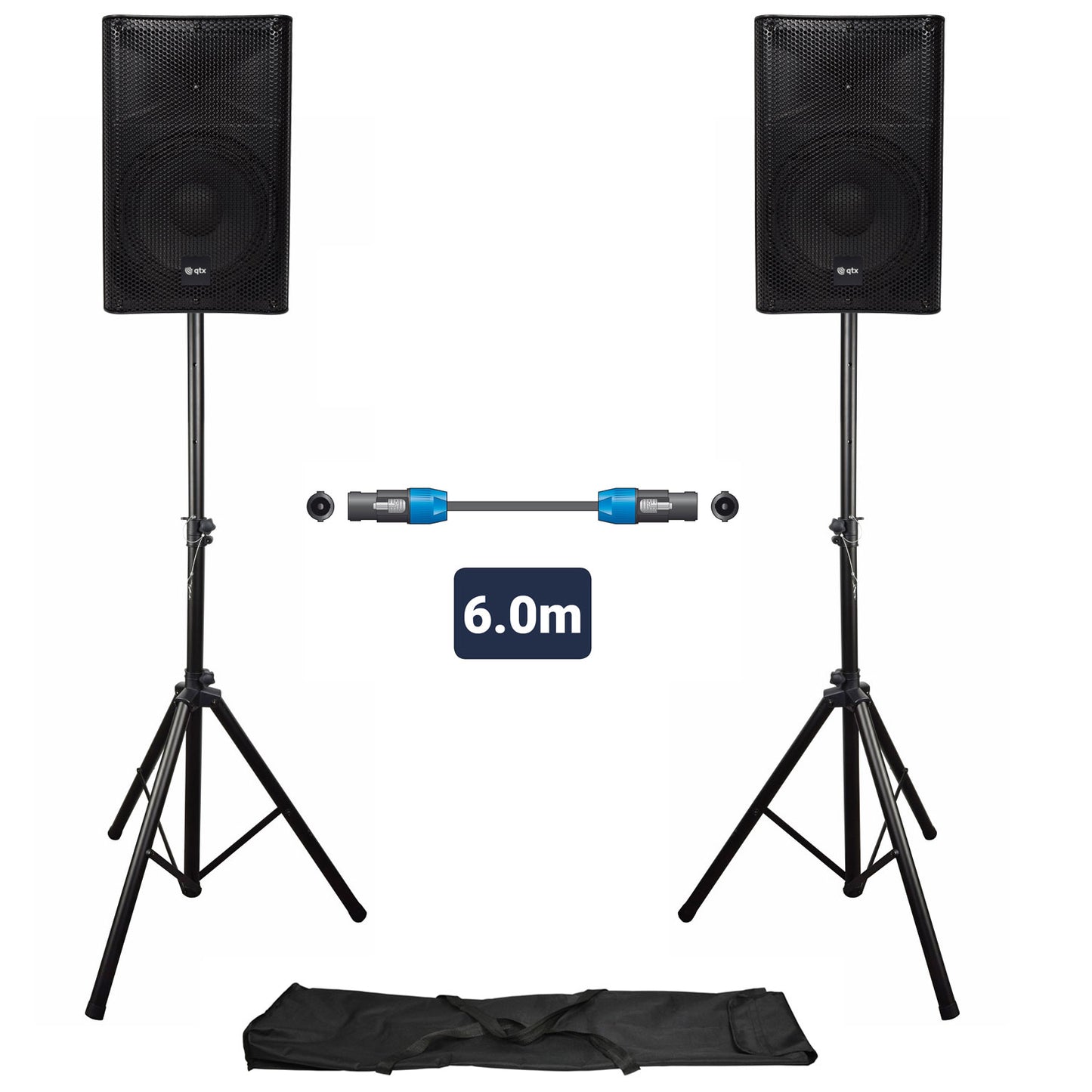 QTX QUEST PA Setup with Stands
