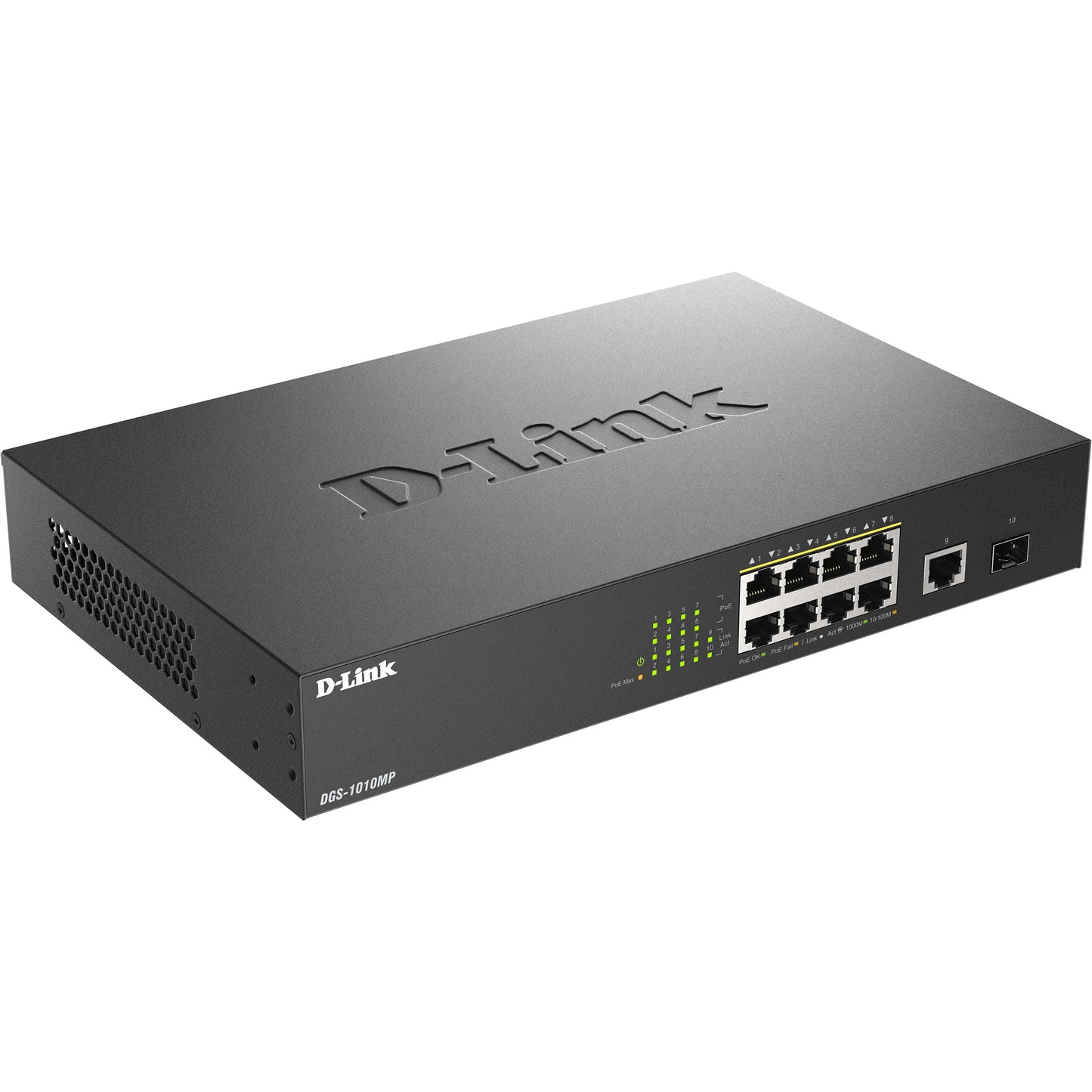 D-Link 10-Port Desktop Gigabit PoE+ Switch