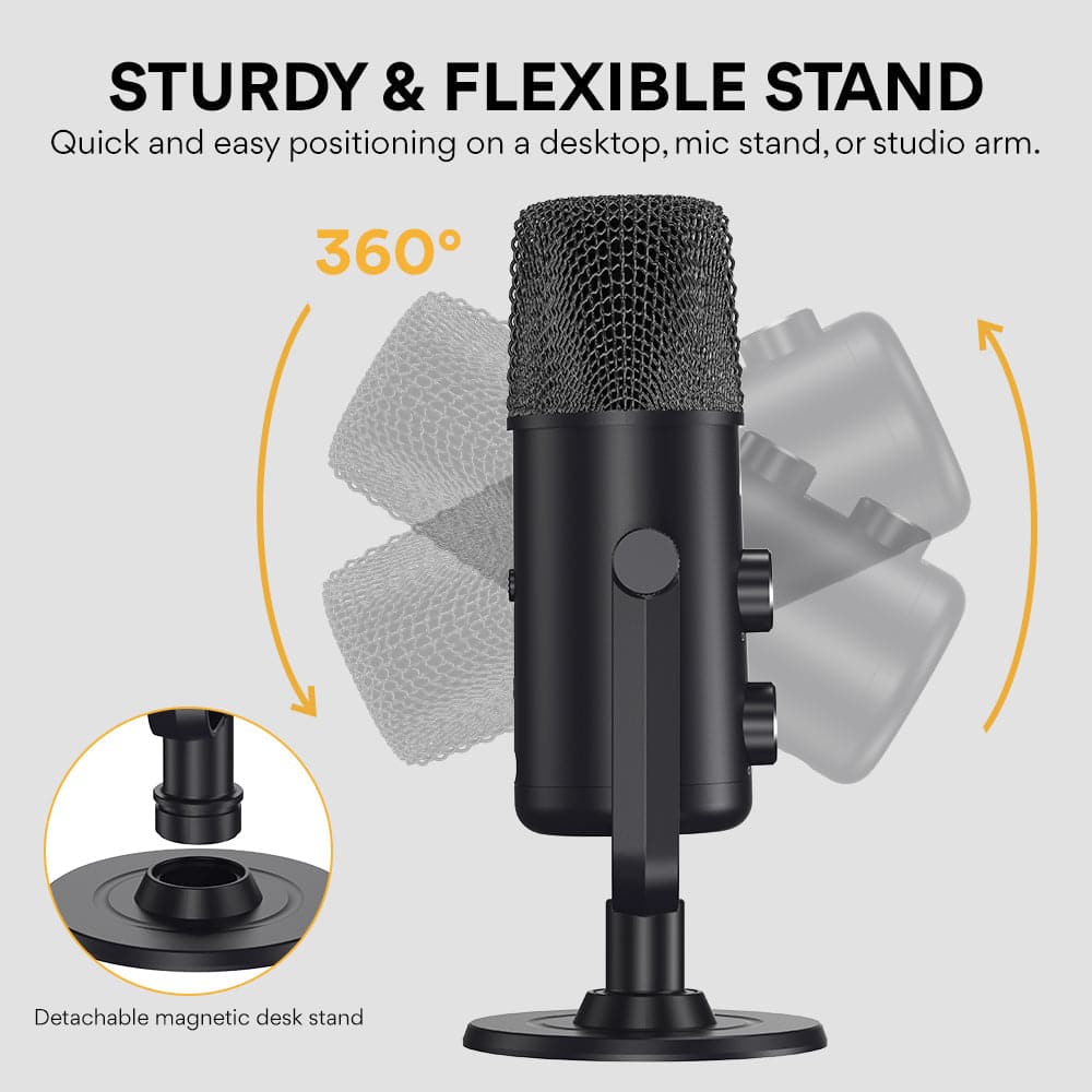 Maono USB-C Cardioid Omnidirectional Desktop Microphone - maplin.co.uk