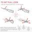 HOMCOM 6ft Pencil Snow Flocked Artificial Christmas Tree with Realistic Cypress Branches - maplin.co.uk