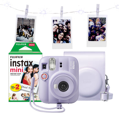 Fujifilm Instax Mini 13 Instant Camera - Dreamy Purple Camera + 20 Shot Pack + Case + LED Lights & Pegs