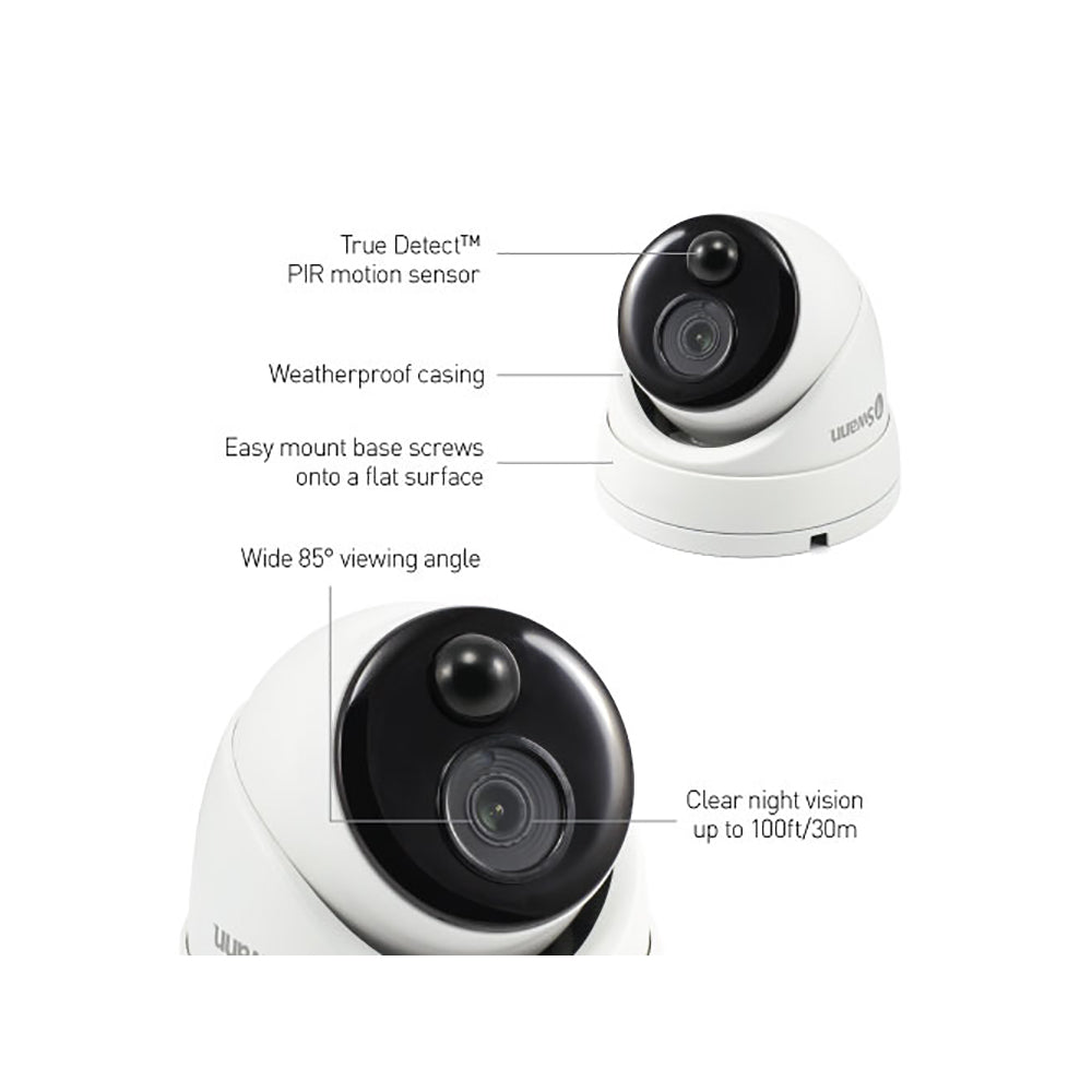 Swann 1080p Wired DVR CCTV Add-On Dome Camera - Pack of 2