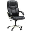 ProperAV Extra High Back Faux Leather Adjustable Height Swivel Executive Office Chair with Rocking Function - maplin.co.uk