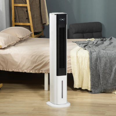 Maplin Plus Portable Air Cooler Humidifier Evaporative Ice Cooling Fan - White