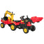 HOMCOM Kids Pedal Go Kart Ride On Toy Excavator Tractor with Moving Bucket & Removable Digger for 3 - 6 Years - maplin.co.uk